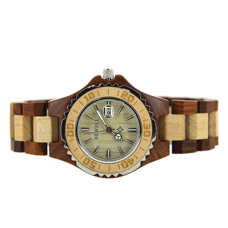 men Wooden quartz watch