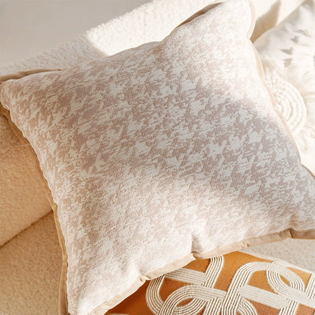 Linen Nordic Style Throw Pillow Covers With Tassel Cushion Cases Caramel Color Pillows Retro Texture Cushion Case Geometric Decorative Pillow Cover  For Couch Sofa Bedroom Living Room