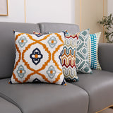 Towel Embroidery Words Pillow Cover Sofa Waist Rest