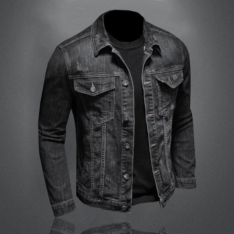 Fashionable Men's Retro Slim Denim Shirt