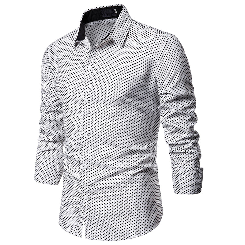 Dot casual long sleeve shirt