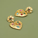 Light Luxury Eardrops Retro Stud Earrings Women