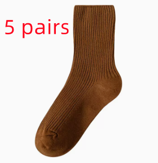 Khaki Socks For Women In Spring And Autumn