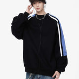 Spring New Patchwork Contrast Color Raglan Sleeve Casual Jacket