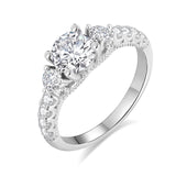 S925 Silver Inlaid Zircon Fashion Design Ring