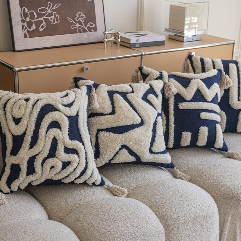 Nordic Style Sofa Pillow Cases Soft And Comfortable Fashion Simple And Compact Cotton Pillow Case