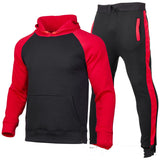 Men's Raglan Sleeve Sports Suit Stitching Sweater