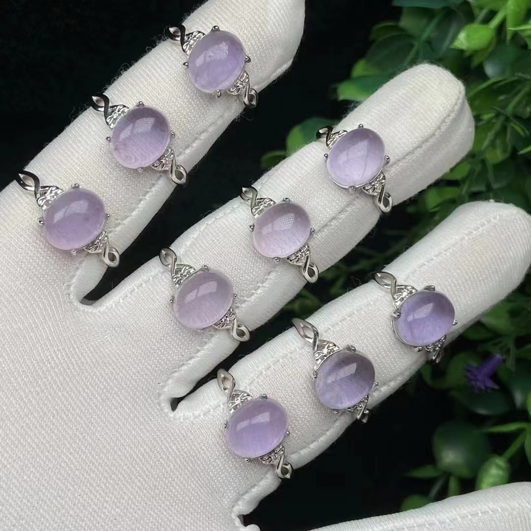 Purple Crystal Ring For Women