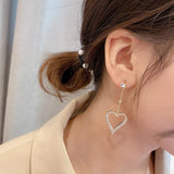 Silver Needle Earrings Net Red All-match Earrings Earrings