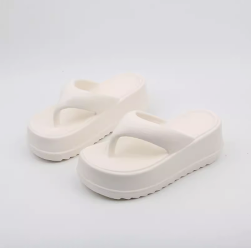 Thick Soled Flip-flops For Female Summer Wear Small High Heel Sandals