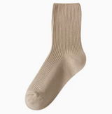 Khaki Socks For Women In Spring And Autumn