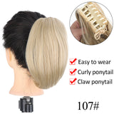 Short Ponytail Wig Grip Internet Celebrity Micro-roll Natural Braid