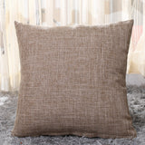 Home Linen Pillow Case Solid Color Hugging Pillow Case Sofa
