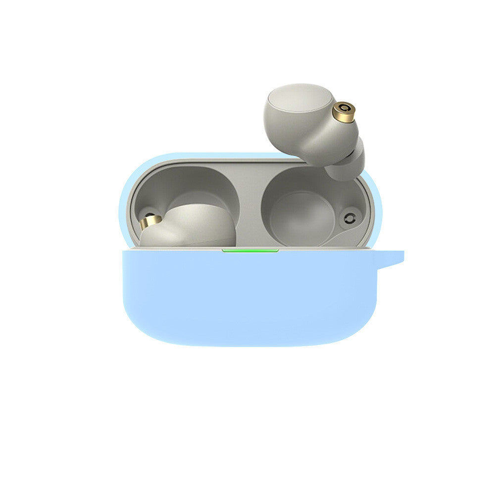 Compatible with Apple, Suitable For   WF-1000XM4 Bluetooth Headset Protective Cover  Silicone Shell Charging Warehouse Storage Bag