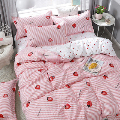 Four-piece Bedding Bed Linen Quilt Cover Aloe Cotton Home Textile