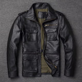 Autumn And Winter Workwear Leather Jacket For Men
