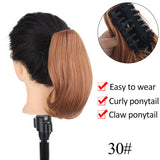 Short Ponytail Wig Grip Internet Celebrity Micro-roll Natural Braid