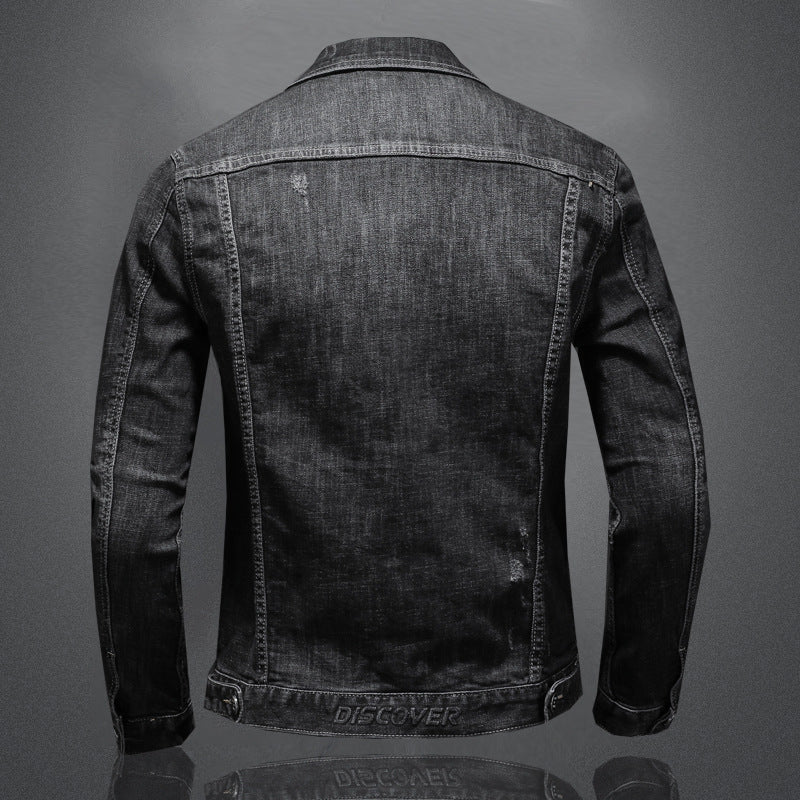 Fashionable Men's Retro Slim Denim Shirt
