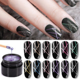 Nail Art Metal Brushed Nail Glue Painting