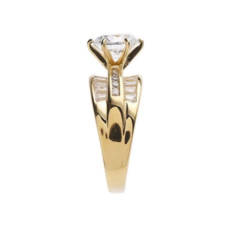 Fashion Women Ring Retro Ring Luxury Exaggerated Zircon Ring Jewelry