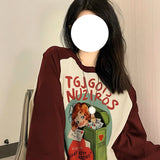 Autumn Raglan Long-sleeved T-shirt Female Dopamine Wear Match Design Sense Niche Cute Sweet