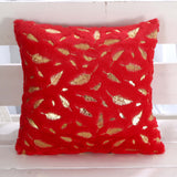 Sofa Plush Bronzing Cushion Solid Color Pillow Bay Window Suitable