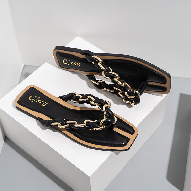 Plus Size Outer Wear Beach Flat Women's Sandals