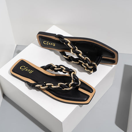 Plus Size Outer Wear Beach Flat Women's Sandals