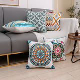 Towel Embroidery Words Pillow Cover Sofa Waist Rest