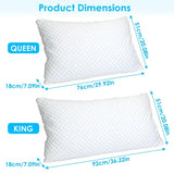 1Pc Shredded Memory Foam Pillow Adjustable Cool Pillow With Extra