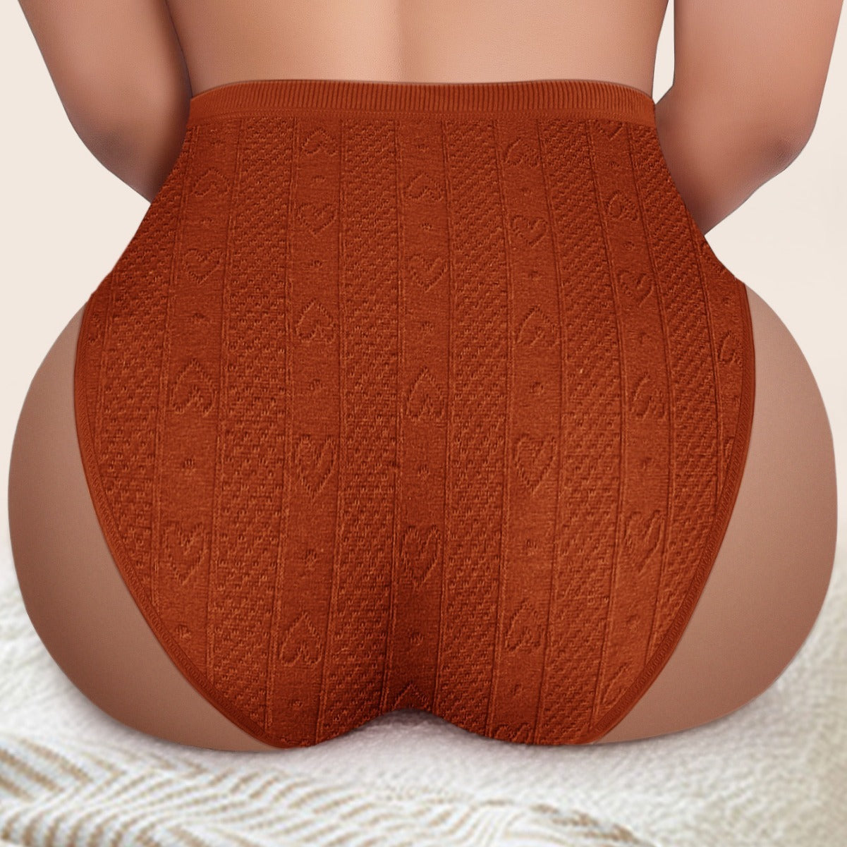 Women's Fashion Solid Colour Jacquard Panties