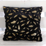 Sofa Plush Bronzing Cushion Solid Color Pillow Bay Window Suitable