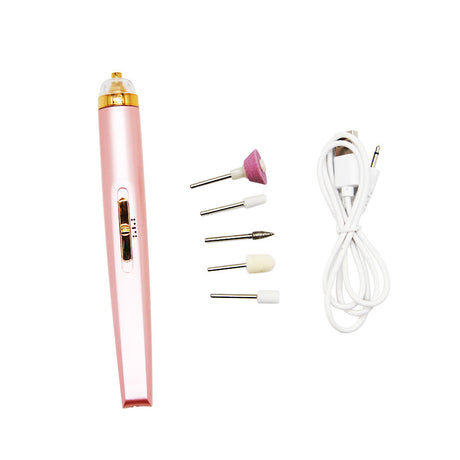 Five-in-one Manicure Machine Set Electric Nail Drill Polisher Cordless USB Rechargeable With LED Cutters Mill For Manicure Pedicure Accessor