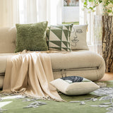 Green Pillow Bedside Cushion Nordic Sofa Pillow Cases