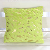 Sofa Plush Bronzing Cushion Solid Color Pillow Bay Window Suitable