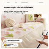 Full Covered High-grade Skirt Sofa Cover French Sofa Cover Cloth