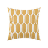 Sofa Seat Pillow Cover Cotton Chain Embroidered Lumbar