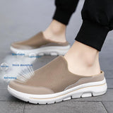 New Oversized Women's Shoes With Half Support And Single Shoe Flat Sole And One Foot Mesh Without Heel