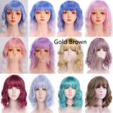 Women's Chemical Fiber High Temperature Silk Short Twist Braid Headgear