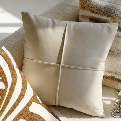 Linen Nordic Style Throw Pillow Covers With Tassel Cushion Cases Caramel Color Pillows Retro Texture Cushion Case Geometric Decorative Pillow Cover  For Couch Sofa Bedroom Living Room