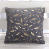 Sofa Plush Bronzing Cushion Solid Color Pillow Bay Window Suitable