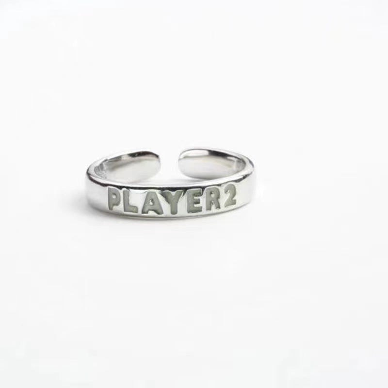 PLAYER Couple Men And Women Luminous Ring