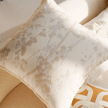 Linen Nordic Style Throw Pillow Covers With Tassel Cushion Cases Caramel Color Pillows Retro Texture Cushion Case Geometric Decorative Pillow Cover  For Couch Sofa Bedroom Living Room