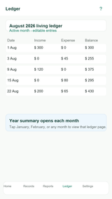 Personal Accountant App