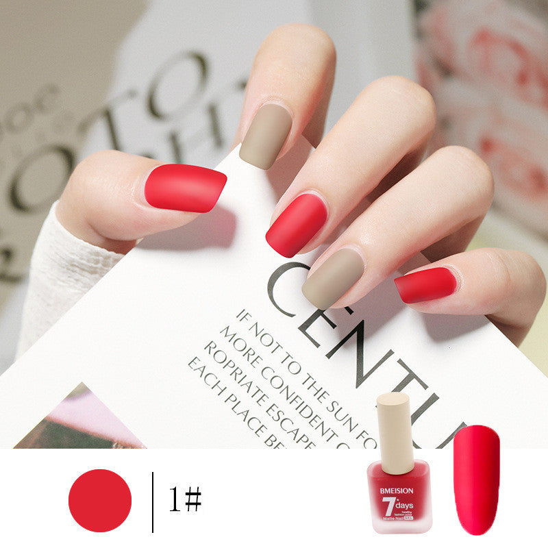 Frosted No-baging Hurtigtørrende Nude Mat Neglelak