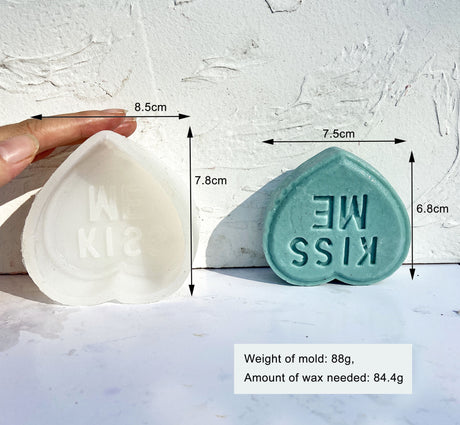 DIY Valentine's Day 3D Love Scented Candle Silicone Mold