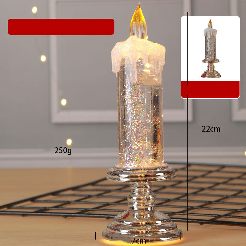 Kreativ nytårsjulelys med elektroniske pailletter