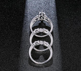 European and American couples combination rings Engagement zircon rings Hot set ring