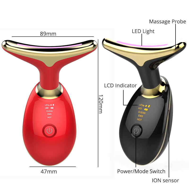 EMS Thermal Neck Lifting And Tighten Massager Electric Microcurrent