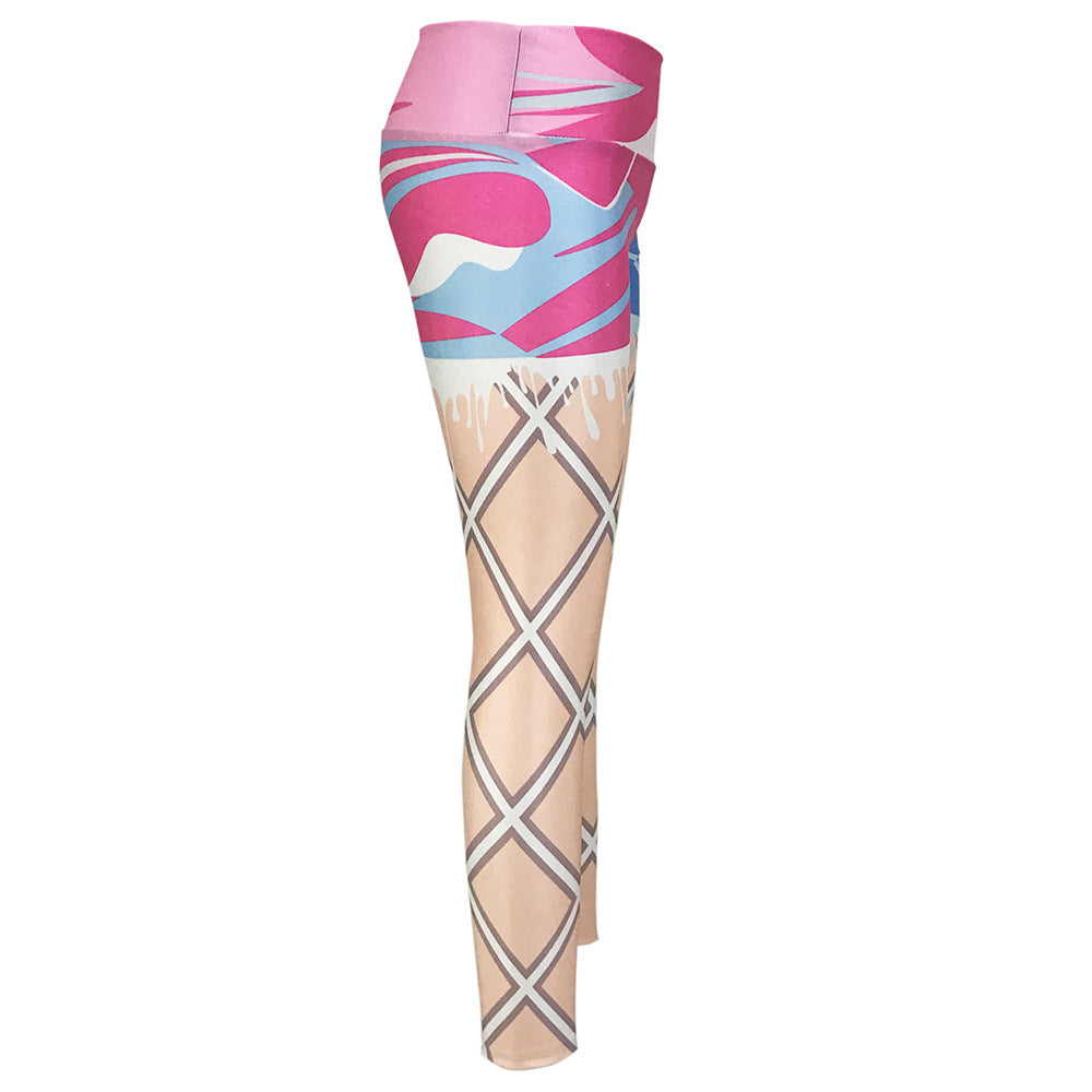 Elastiske træningstights Gym Yoga Slim Leggings